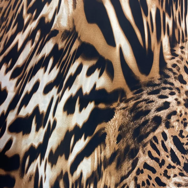 Prabangus, leopardo rašto plonas žoržetas 013000