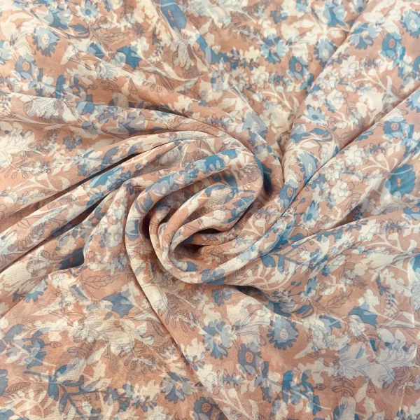 Itališkas, švelnus, gėlėtas šifonas 013547
