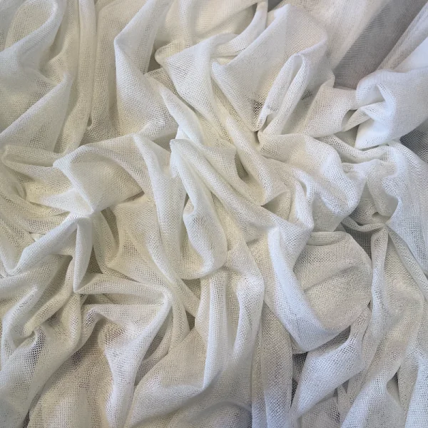 Baltas elastinis tiulis 004136
