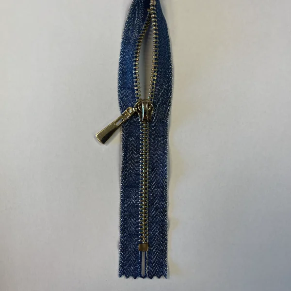 Metalinis džinsinis užtrauktukas nr. 5, 16cm, neatidaromas 011690