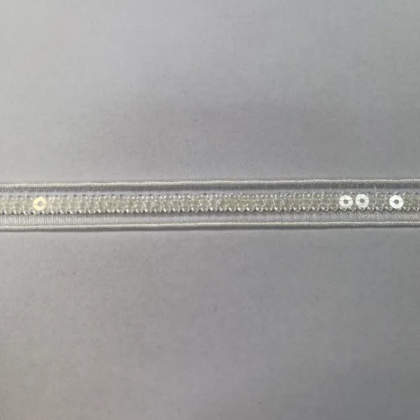 Dekoratyvinė guma su žvyneliais 1cm 011664