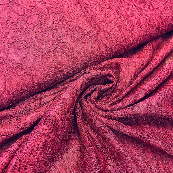Gipiūras be elastano bordo spalvos 004214