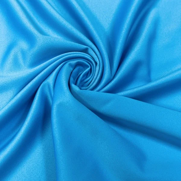 Elastingas ryškiai žydros spalvos atlasas su viskozė 013729