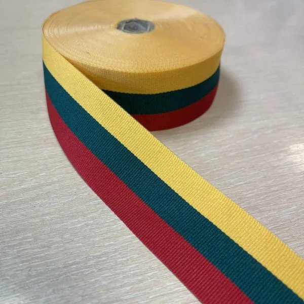 Tautinė juostelė Lietuvos veliava 4cm 013796