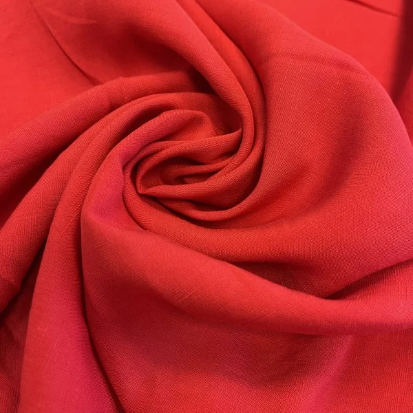 Prabangi itališka "Tencel" viskozė raudonos spalvos 013089