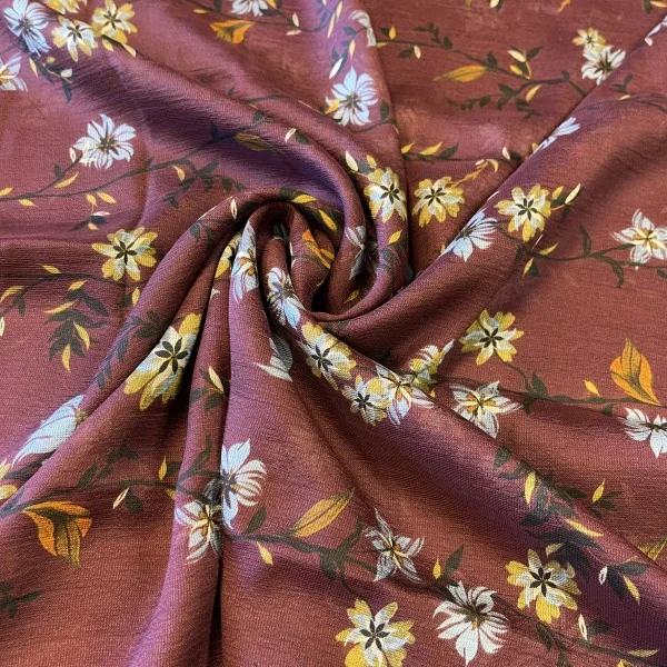 Itališkas bordo šilkas su viskozė (likutis 3m)