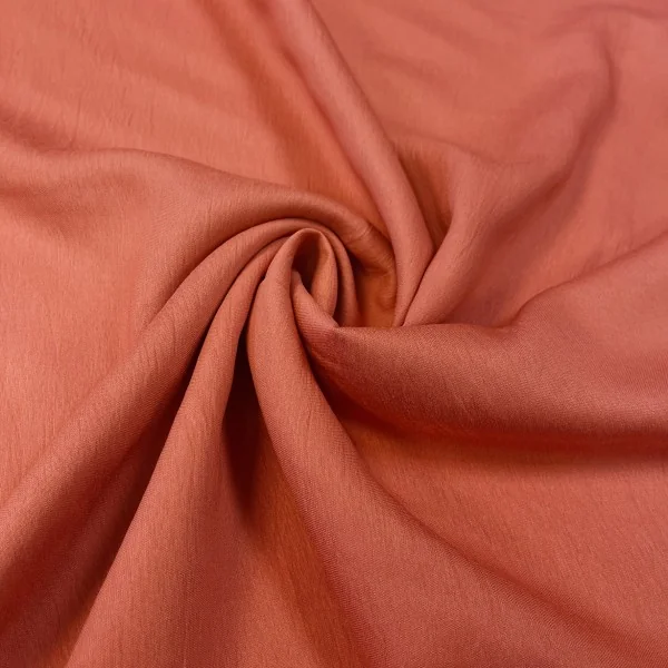 Prabangi šviesi plytų spalvos itališka viskozė su tencel 013926