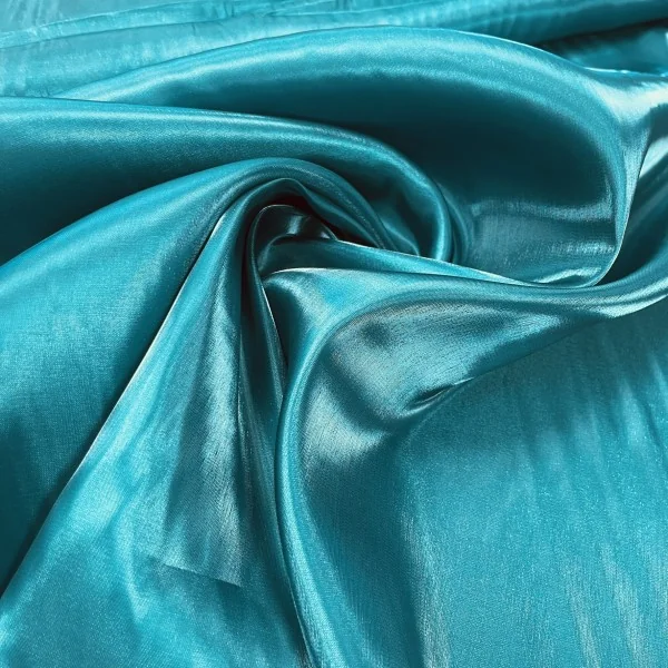 Turkiška turkio spalvos blizgi organza 014107