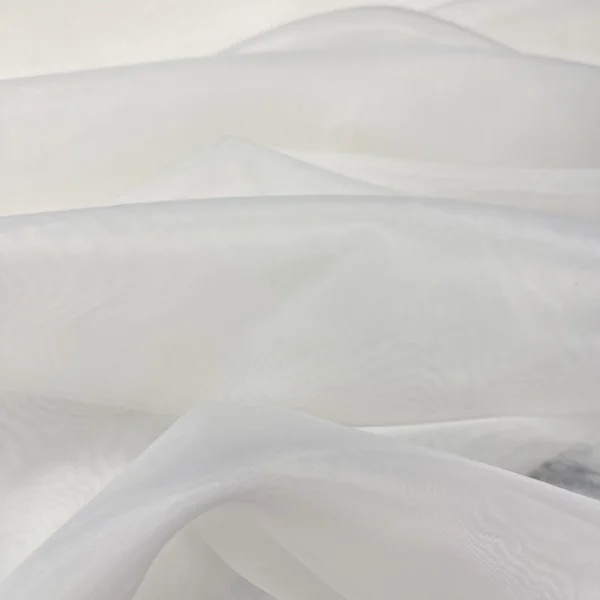 Turkiška pieno spalvos plona organza 014113