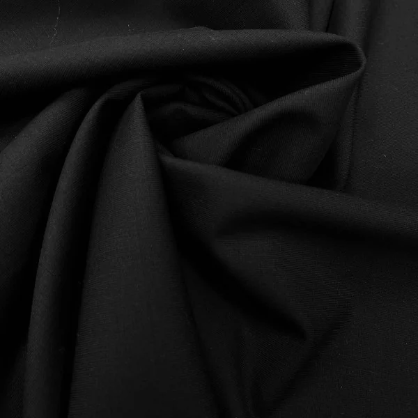 Prabangi, itališka, juoda kostiuminė vilna su elastanu 013897