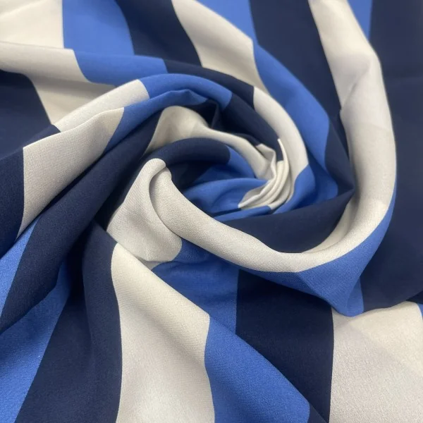 Itališkas dryžuotas šilkas (likutis 1,3m)