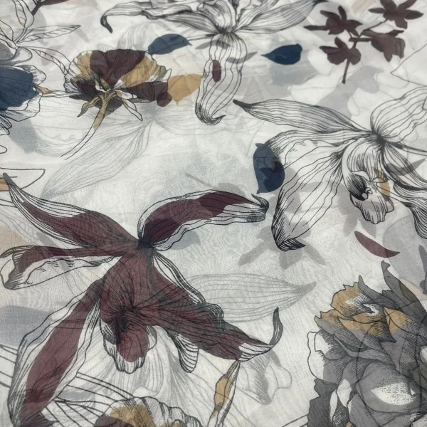 Itališkas šifoninis šilkas (likutis 0,8m)