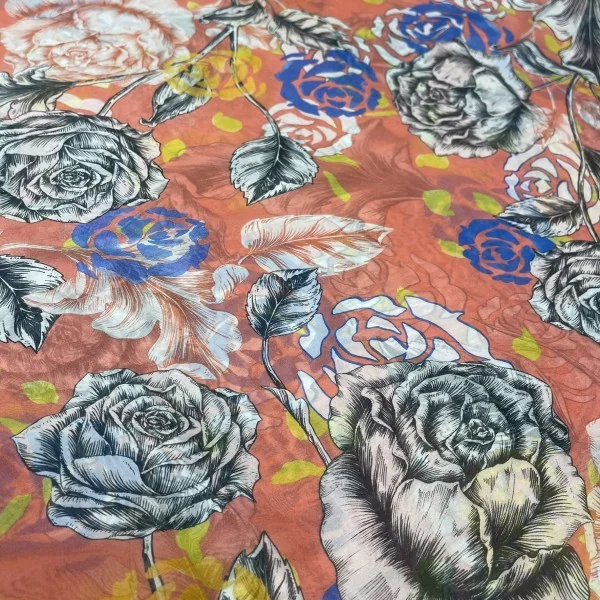 Itališkas šifoninis šilkas (likutis 2,4m)