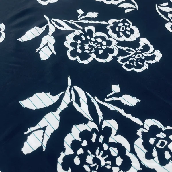 Itališkas mėlynas krepinis šilkas (likutis 2m)