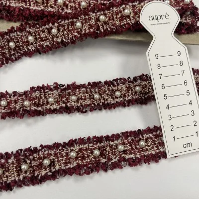 Dekoratyvinė bordo chanel...