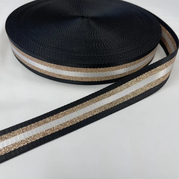 Diržinė juosta 3,8cm juoda 013441