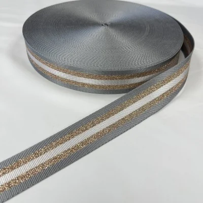 Diržinė juosta 3,8cm pilka...