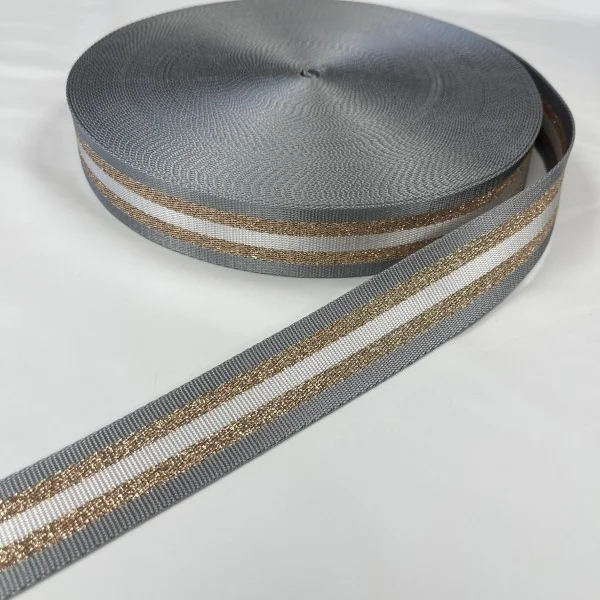 Diržinė juosta 3,8cm pilka 013442