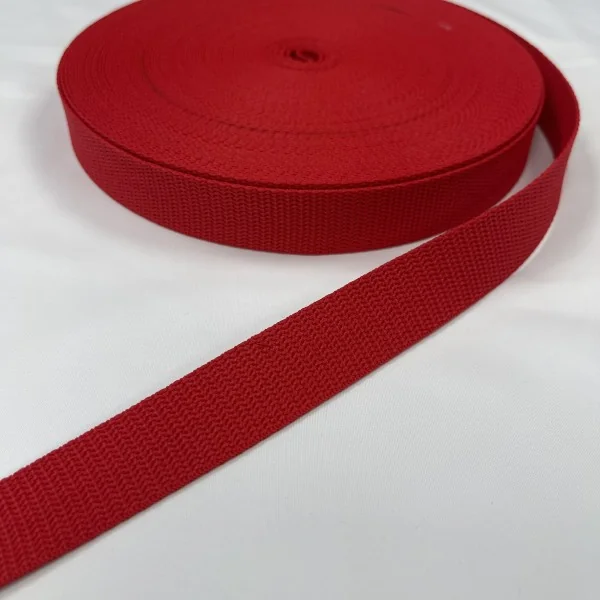 Diržinė juosta 2,5cm raudona 007550