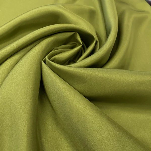 Itališkas, žalias krepinis šilkas 014516