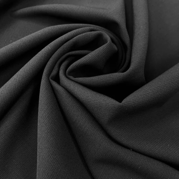 Prabangi, itališka, juoda kostiuminė vilna su elastanu 014527